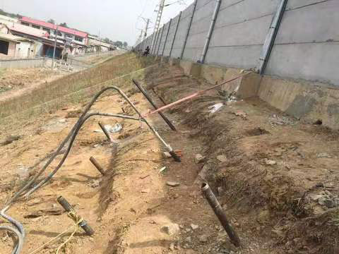 雨山基础下沉注浆加固